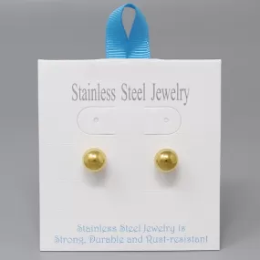 Ball Stainless Steel Stud Earrings