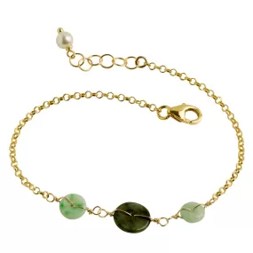 Good Fortune Jade Coin Bracelet