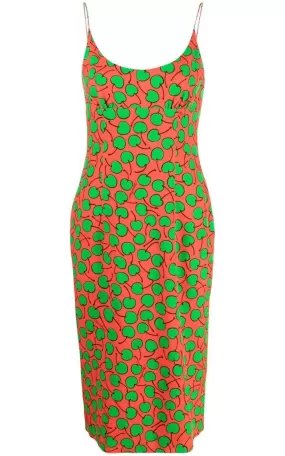 Graphic-print Midi Dress