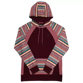 Hooey Girls' Savannah Serape Stripe Hoodie