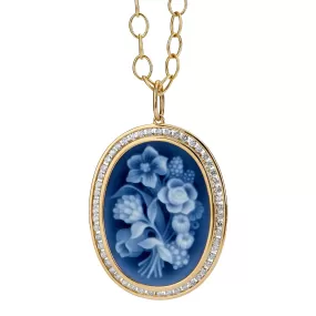 Jardin Flower Bunch Cameo Pendant