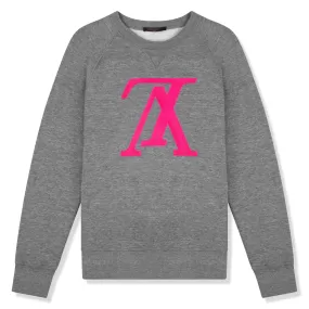 Louis Vuitton LV Upside Down Grey Pink Sweatshirt