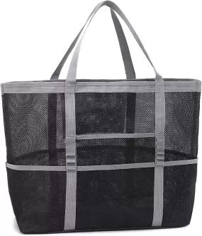 Mesh Beach Tote Bag for Women XL