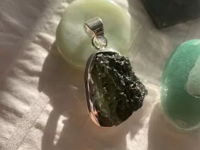 Moldavite Ansley Pendant - Freeform A