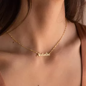 Personalized  Titanium Steel  Name Necklace