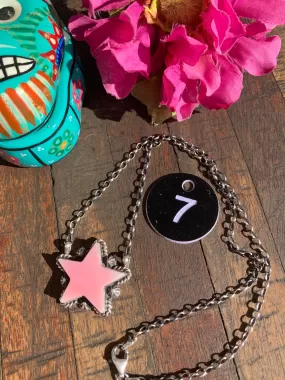 Pink "Cotton Candy" Star Necklace- 7