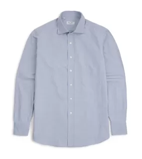 Salvatore Piccolo Light Canvas Shirt: Blue