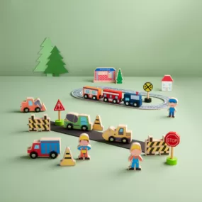 Train Track Toy Set