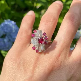 Vintage Ruby & Diamond Ring